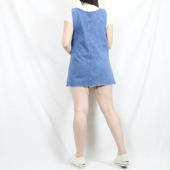 Vintage Denim Patch Dress - Picture 3 of 4